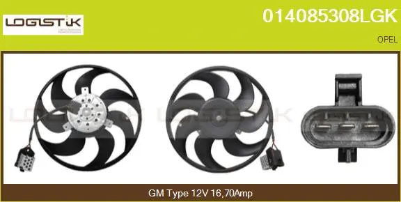 Fan, engine cooling (014085308LGK)