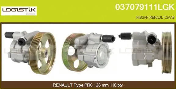 Hydraulic Pump, steering (037079111LGK)