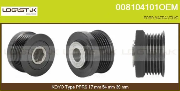 Belt Pulley, alternator (008104101OEM)