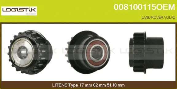 Belt Pulley, alternator (008100115OEM)