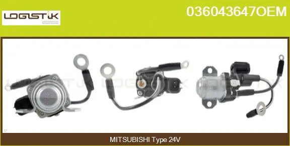 Solenoid Switch, starter (036043647OEM)