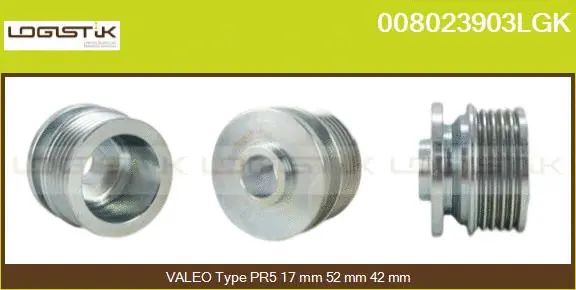 Belt Pulley, alternator (008023903LGK)