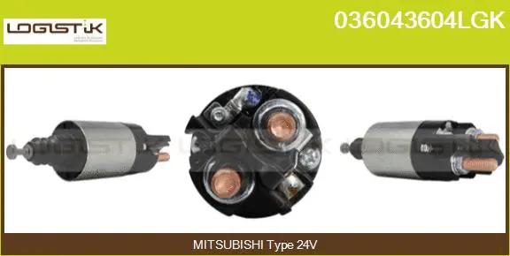 Solenoid Switch, starter (036043604LGK)