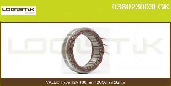Stator, alternator (038023003LGK)