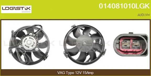 Electric Motor, radiator fan (014081010LGK)