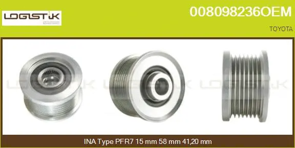 Belt Pulley, alternator (008098236OEM)