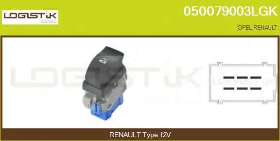 Switch, window regulator (050079003LGK)