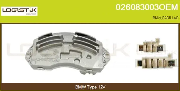 Resistor, interior blower (026083003OEM)