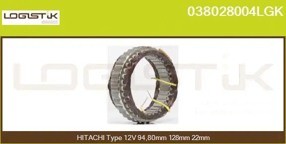 Stator, alternator (038028004LGK)