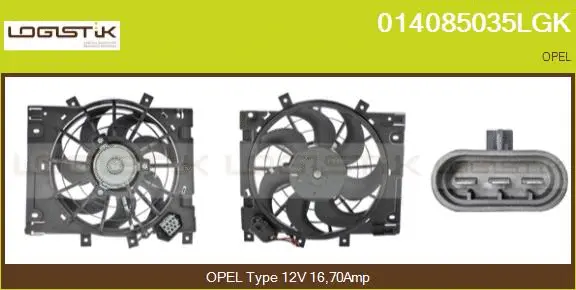 Electric Motor, radiator fan (014085035LGK)