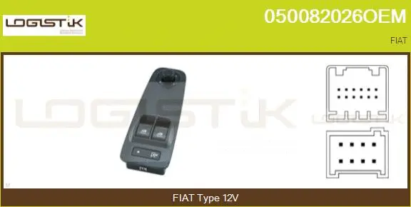 Switch, window regulator (050082026OEM)