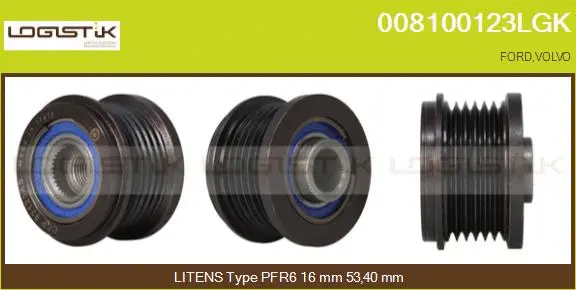 Belt Pulley, alternator (008100123LGK)