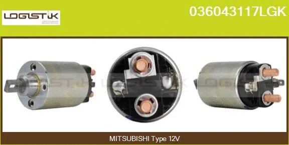 Solenoid Switch, starter (036043117LGK)