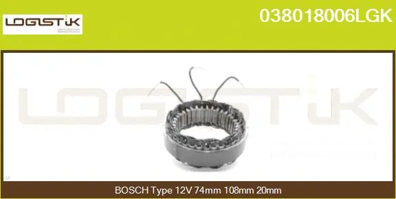 Stator, alternator (038018006LGK)