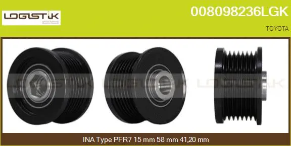Belt Pulley, alternator (008098236LGK)