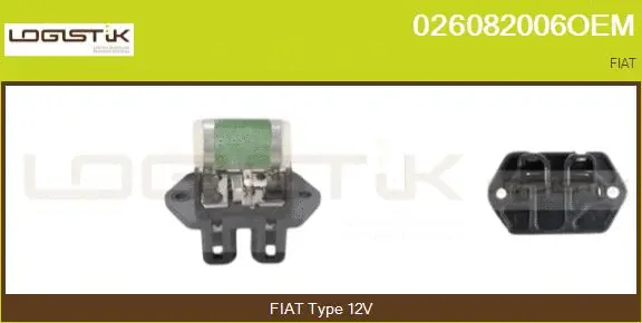 Series resistor, electric motor (radiator fan) (026082006OEM)