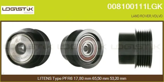 Belt Pulley, alternator (008100111LGK)