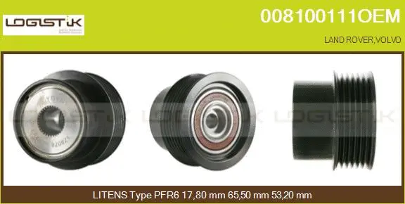 Belt Pulley, alternator (008100111OEM)