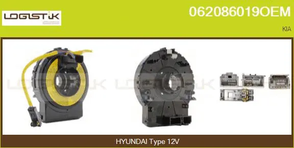 Clockspring, airbag (062086019OEM)