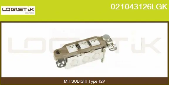 Rectifier, alternator (021043126LGK)