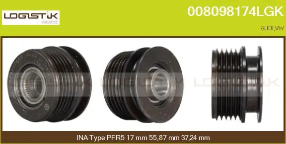 Belt Pulley, alternator (008098174LGK)