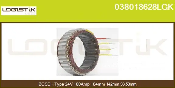 Stator, alternator (038018628LGK)