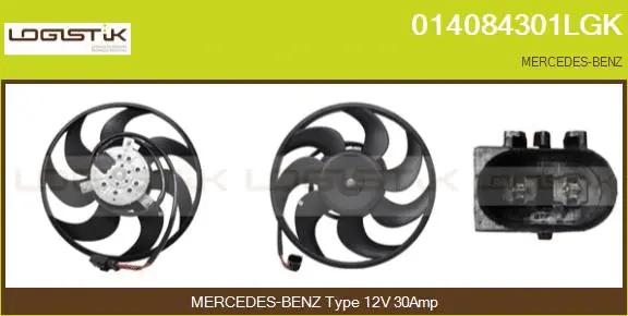 Fan, engine cooling (014084301LGK)