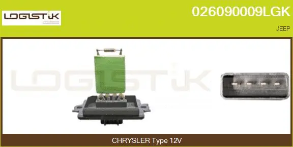 Resistor, interior blower (026090009LGK)