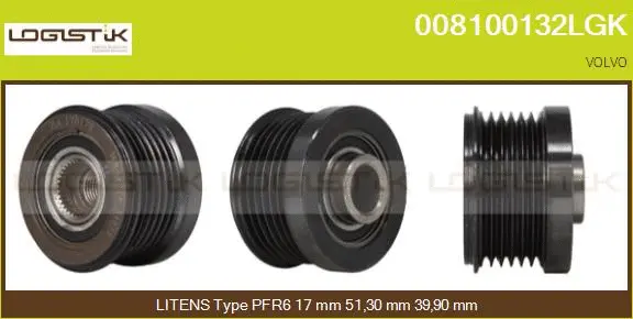 Belt Pulley, alternator (008100132LGK)