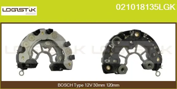 Rectifier, alternator (021018135LGK)