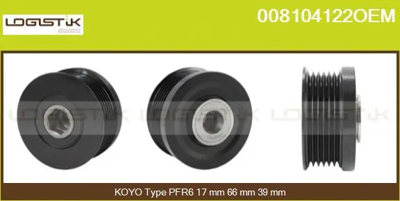 Belt Pulley, alternator (008104122OEM)