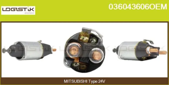 Solenoid Switch, starter (036043606OEM)