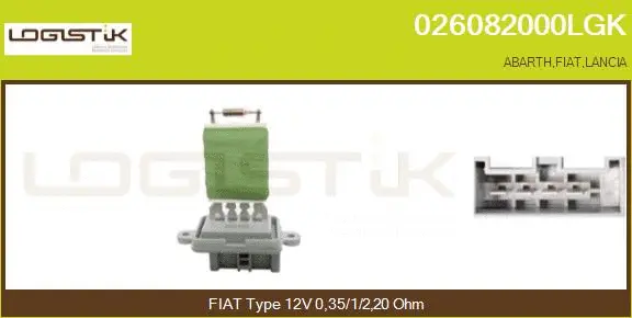 Resistor, interior blower (026082000LGK)