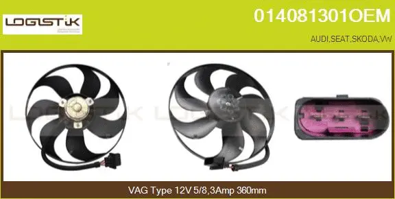 Fan, engine cooling (014081301OEM)