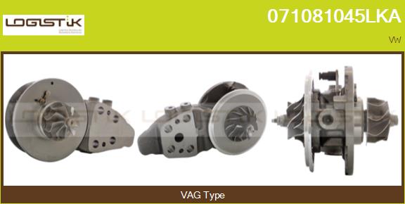 Core assembly, turbocharger (071081045LKA)