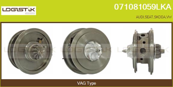 Core assembly, turbocharger (071081059LKA)