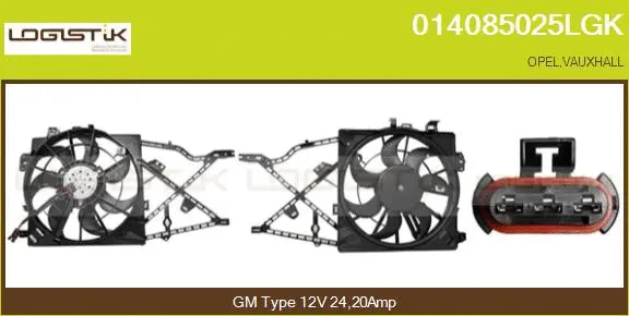 Electric Motor, radiator fan (014085025LGK)