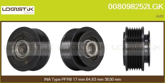 Belt Pulley, alternator (008098252LGK)