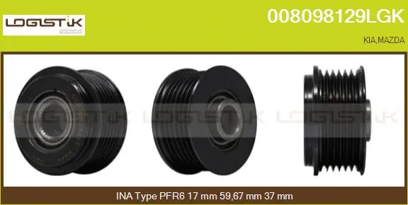 Belt Pulley, alternator (008098129LGK)