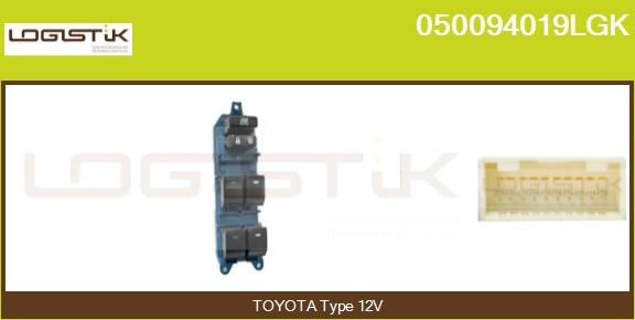 Switch, window regulator (050094019LGK)