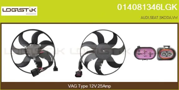 Fan, engine cooling (014081346LGK)