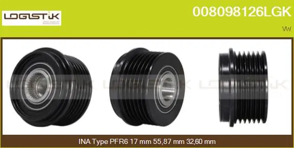 Belt Pulley, alternator (008098126LGK)