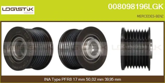Belt Pulley, alternator (008098196LGK)