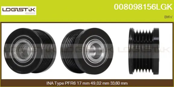 Belt Pulley, alternator (008098156LGK)