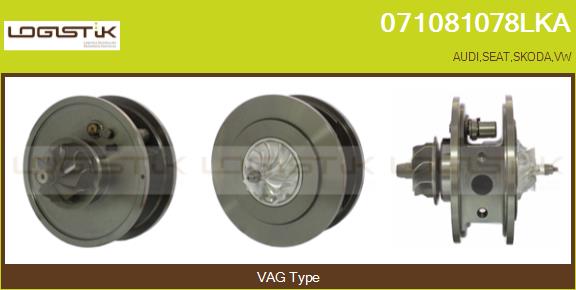 Core assembly, turbocharger (071081078LKA)