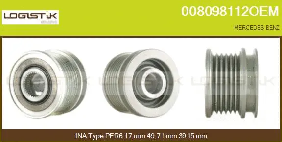 Belt Pulley, alternator (008098112OEM)