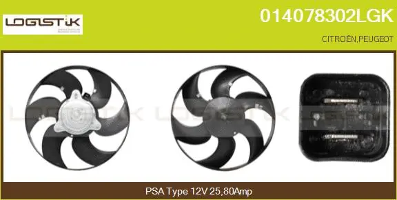 Fan, engine cooling (014078302LGK)