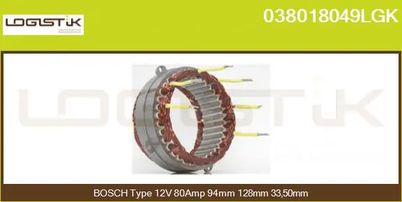 Stator, alternator (038018049LGK)