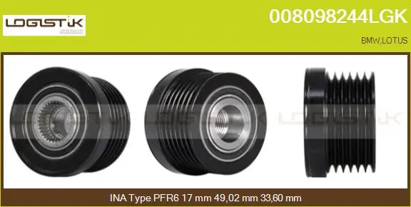 Belt Pulley, alternator (008098244LGK)