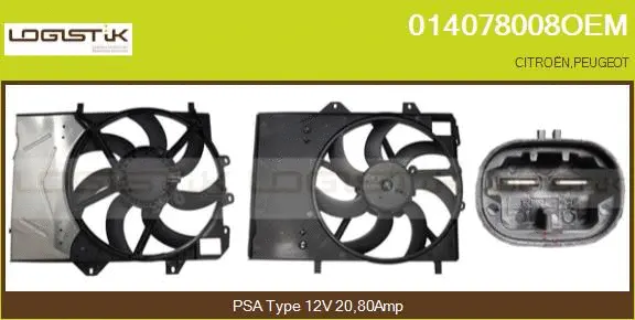 Electric Motor, radiator fan (014078008OEM)